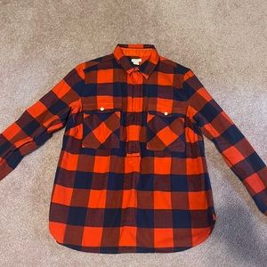 J.Crew red and blue flannel, Size S
